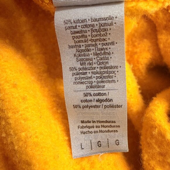 🔥 Vintage Fidelity IT Yellow Gildan Heavy Blend Hoodie (Unisex L) - Picture 9 of 9